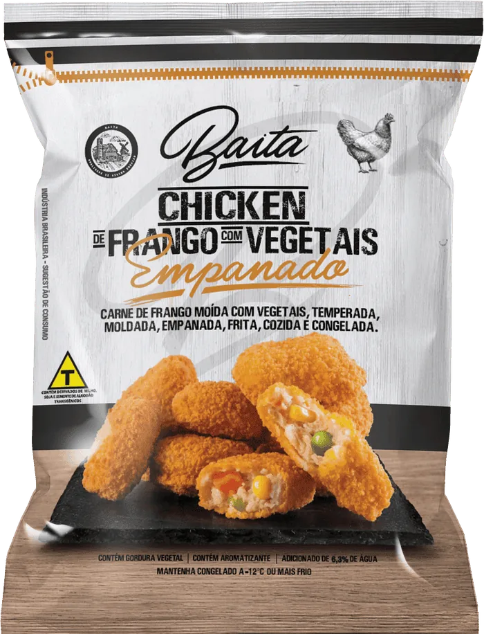 Chicken de Frango com Vegetais Empanado Baita