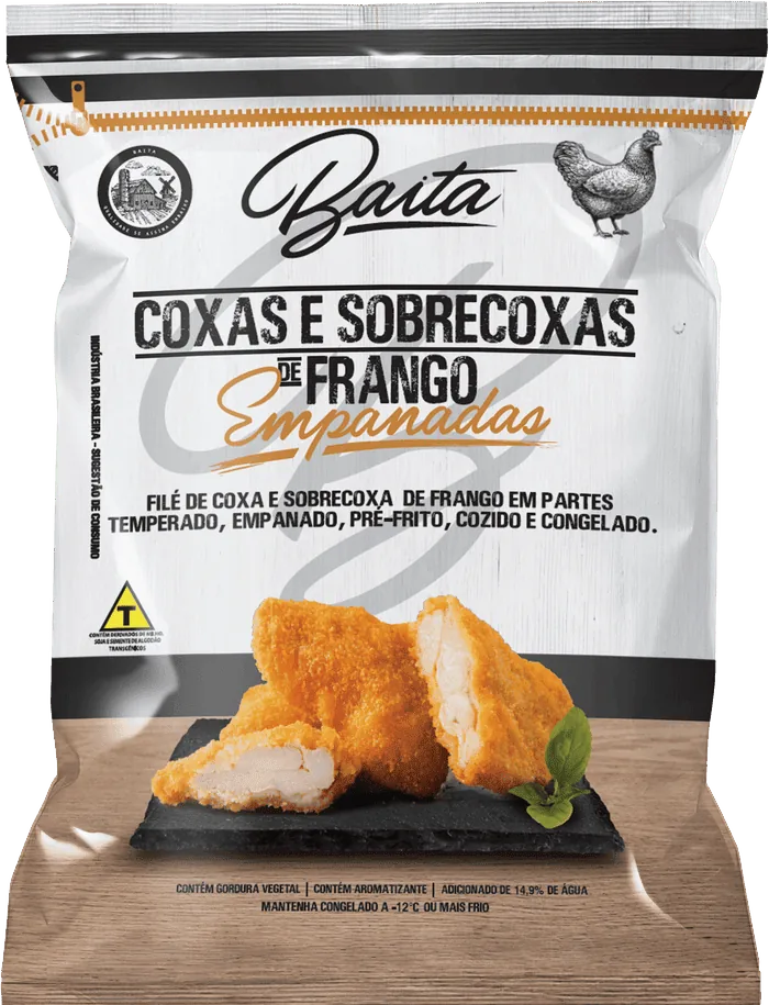 Coxas e Sobrecoxas de Frango Empanadas Baita