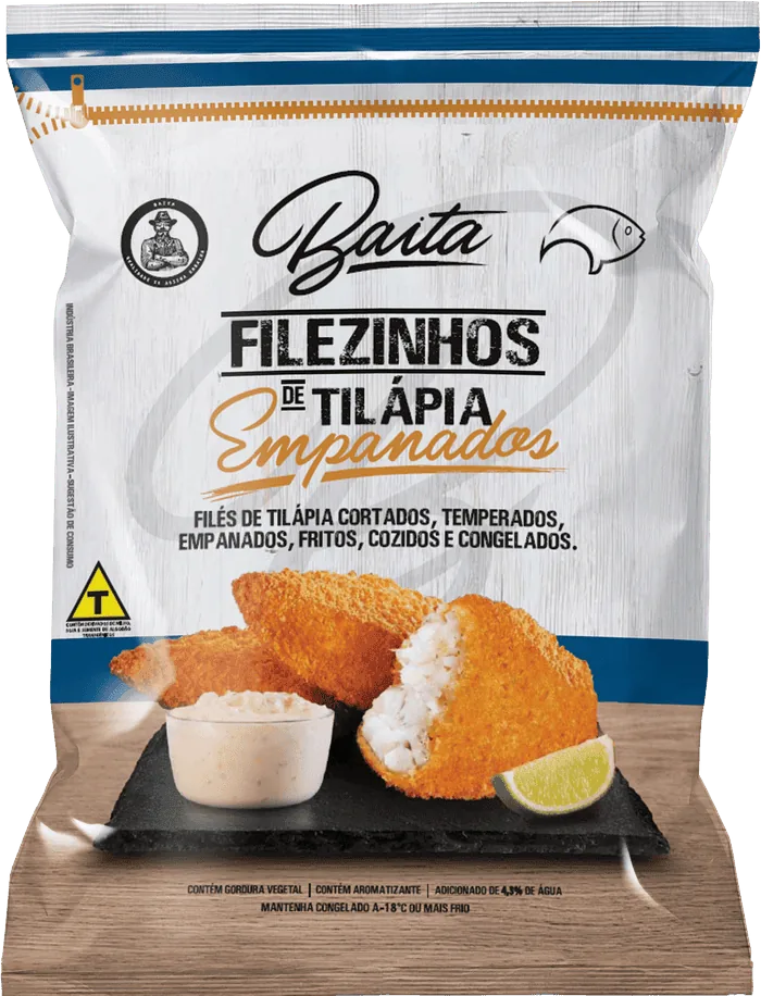 Filezinhos de Tilápia Empanados Baita