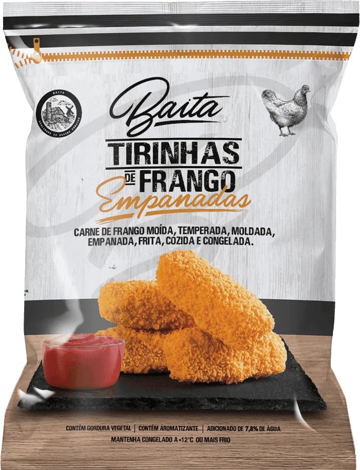 Tirinhas de Frango Empanadas Baita